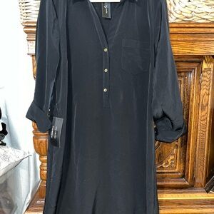 The Limited Classic Black Collared Dress NEW!